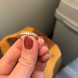 Elegant Gold Diamond Band